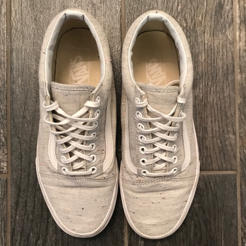 Vans grey with specks of color